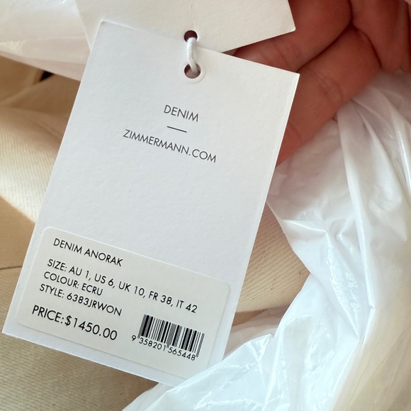 NWT Zimmermann ECRU JACKET - Picture 9 of 9